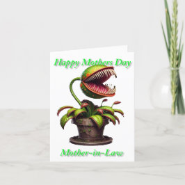 Tarjeta De Agradecimiento Monstruoso Día de la Madre Venus Flytrampa