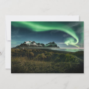 Tarjeta De Agradecimiento Montañas Montaña Vestrahorn, Islandia