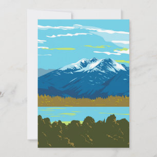Tarjeta De Agradecimiento Montañas Murchison en el Parque Nacional de Fiordl