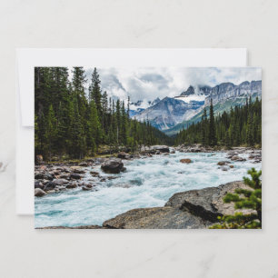 Tarjeta De Agradecimiento Montañas   Parque Nacional Banff Alberta, Canadá