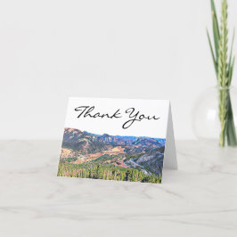 Tarjeta De Agradecimiento Montañas Rústicas de Colorado