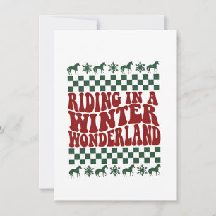 Tarjeta De Agradecimiento Montar en un feo suéter de Navidad País de las Mar