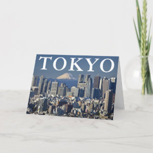 Tarjeta De Agradecimiento Monte Fuji   Tokio Japón   Gracias