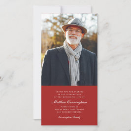 Tarjeta De Agradecimiento Monumento a la fotografía clásica y simple