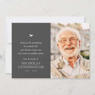Tarjeta De Agradecimiento Monumento a la fotografía moderna Minimalista simp