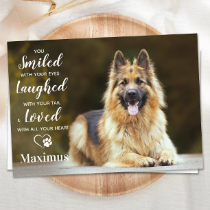 Tarjeta De Agradecimiento Monumento a la Perdida de Mascotas Modernos Person