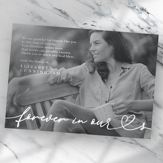 Tarjeta De Agradecimiento Monumento a los Corazones para siempre Fotografía  (Subido por el creador)