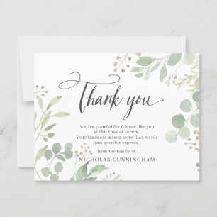 Tarjeta De Agradecimiento Monumento clásico simple vegetación Foliage Botáni