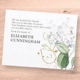 Tarjeta De Agradecimiento Monumento conmemorativo a la vegetación acuática m