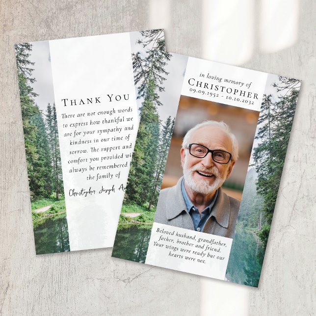 Tarjeta De Agradecimiento Monumento conmemorativo de la foto de la naturalez (Subido por el creador)