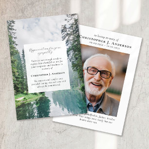 Tarjeta De Agradecimiento Monumento conmemorativo de la foto de la naturalez