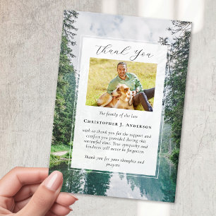 Tarjeta De Agradecimiento Monumento conmemorativo de la foto de la naturalez