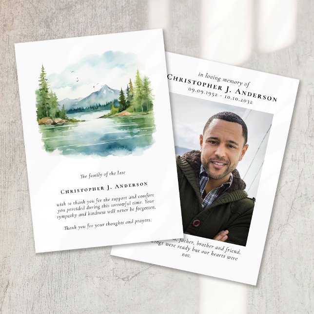 Tarjeta De Agradecimiento Monumento conmemorativo del funeral de la foto de  (Subido por el creador)