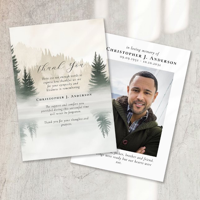 Tarjeta De Agradecimiento Monumento conmemorativo del funeral de la foto de  (Subido por el creador)