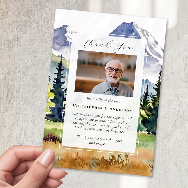 Tarjeta De Agradecimiento Monumento conmemorativo del funeral de la Fotograf (Subido por el creador)