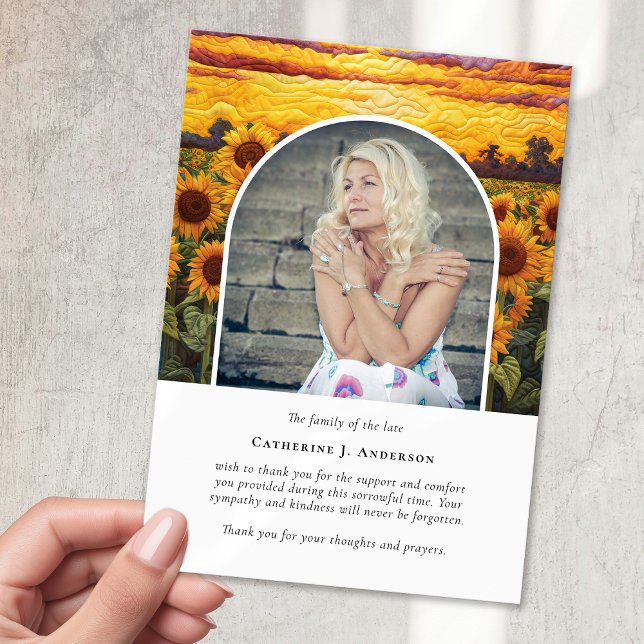 Tarjeta De Agradecimiento Monumento conmemorativo del funeral de la simpatía (Subido por el creador)