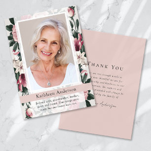 Tarjeta De Agradecimiento Monumento conmemorativo del funeral Keepsake de la