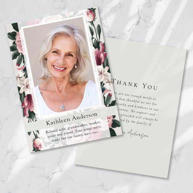 Tarjeta De Agradecimiento Monumento conmemorativo del funeral Keepsake de la (Subido por el creador)