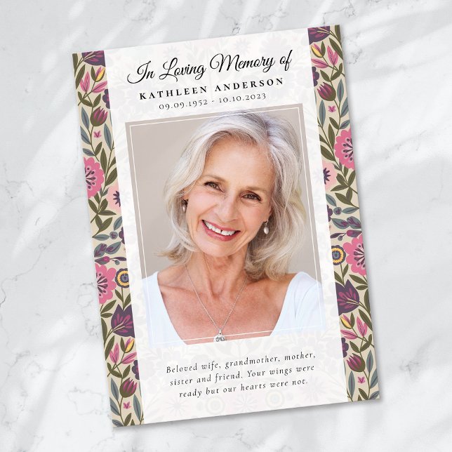 Tarjeta De Agradecimiento Monumento conmemorativo del funeral Keepsake de la (Subido por el creador)