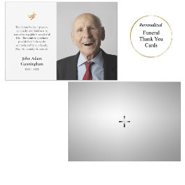 Tarjeta De Agradecimiento Monumento cristiano ortodoxo fotográfico minimalis