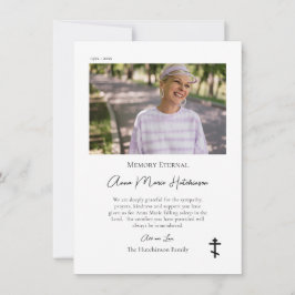 Tarjeta De Agradecimiento Monumento cristiano ortodoxo fotográfico minimalis