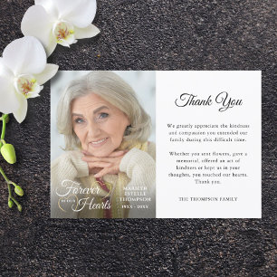 Tarjeta De Agradecimiento Monumento por siempre en nuestros CORAZONES Foto G