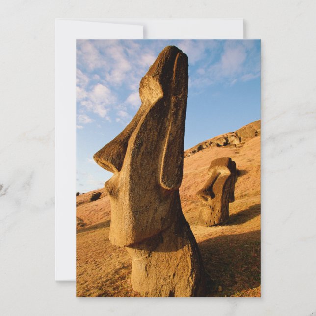 Tarjeta De Agradecimiento Monumentos | Isla de Pascua (Anverso)