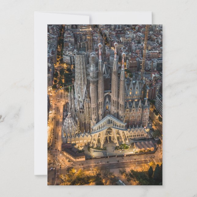 Tarjeta De Agradecimiento Monuments | La Sagrada Familia (Anverso)