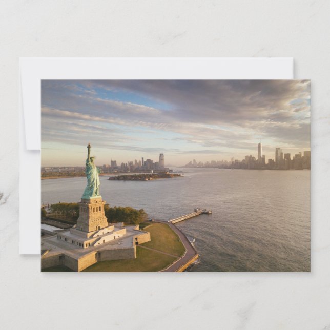 Tarjeta De Agradecimiento Monuments | Statue of Liberty (Anverso)