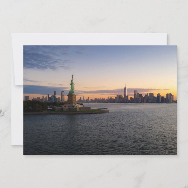 Tarjeta De Agradecimiento Monuments | Statue of Liberty NYC (Anverso)