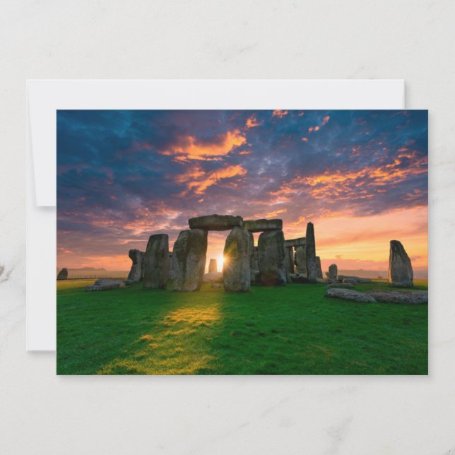 Tarjeta De Agradecimiento Monuments | Stonhenge, England (Anverso)