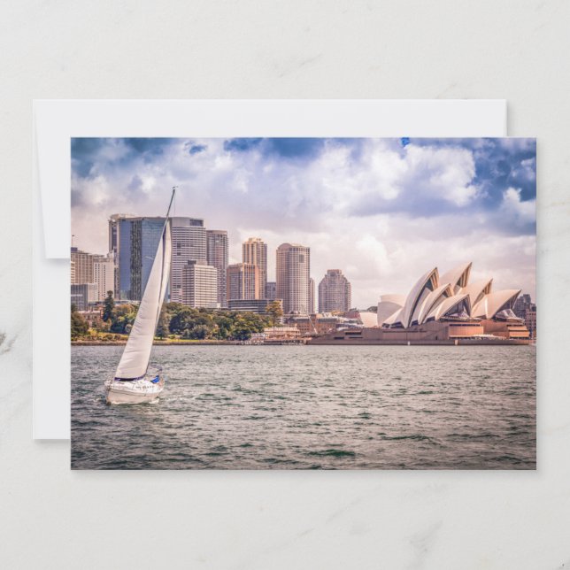 Tarjeta De Agradecimiento Monuments | Sydney Opera House (Anverso)