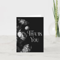 Moody Black and White Flower gracias