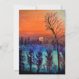 Tarjeta De Agradecimiento Moon Rising