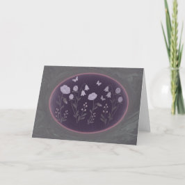 Tarjeta De Agradecimiento Moonlit Wildflower Garden 7x5 Greeting Card