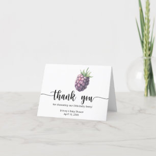 Tarjeta De Agradecimiento Mora dulce - gracias