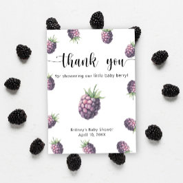 Tarjeta De Agradecimiento Mora dulce - gracias