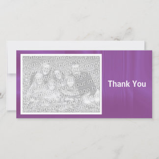 Tarjeta De Agradecimiento Morado sombreado