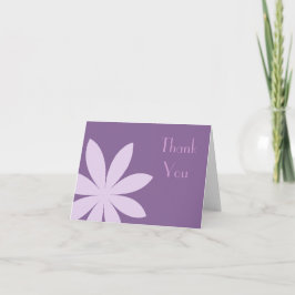Tarjeta De Agradecimiento Morple Daisy Flower Gracias