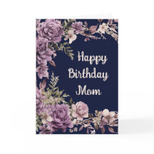 Morple Floral feliz cumpleaños para mamá 2