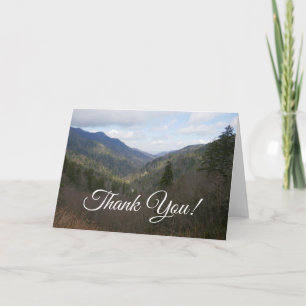 Tarjeta De Agradecimiento Morton Overlook en las Grandes Montañas Humeantes