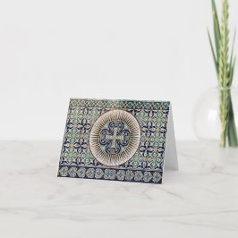 Tarjeta De Agradecimiento Mosaico turco