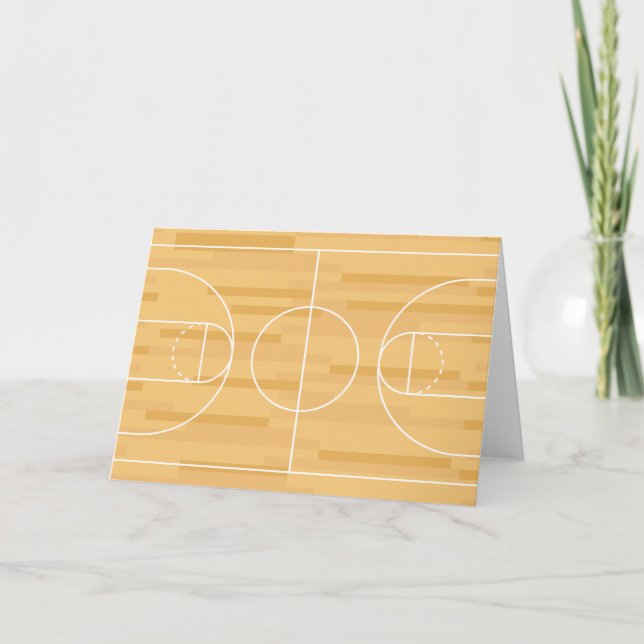 Tarjeta De Agradecimiento Mostrar tus colores - Baloncesto (Anverso)