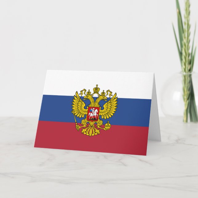 Tarjeta De Agradecimiento Mostrar tus colores - Rusia (Anverso)