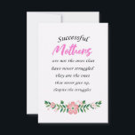 Tarjeta De Agradecimiento Mother Gift Successful Mothers Are Not The Ones<br><div class="desc">Mother Gift Successful Mothers Are Not The Ones</div>