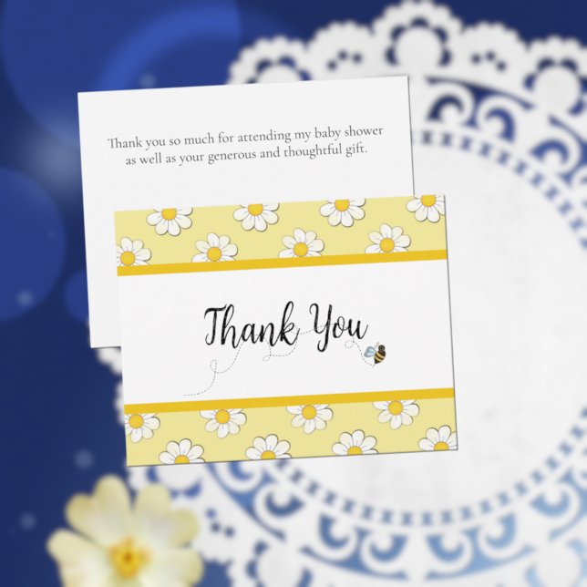 Tarjeta De Agradecimiento Mother-to-Bee Baby Shower Thank You (Subido por el creador)