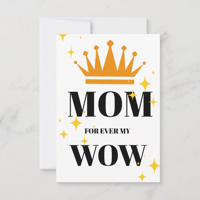 Tarjeta De Agradecimiento Mothers Day Flat (Anverso)