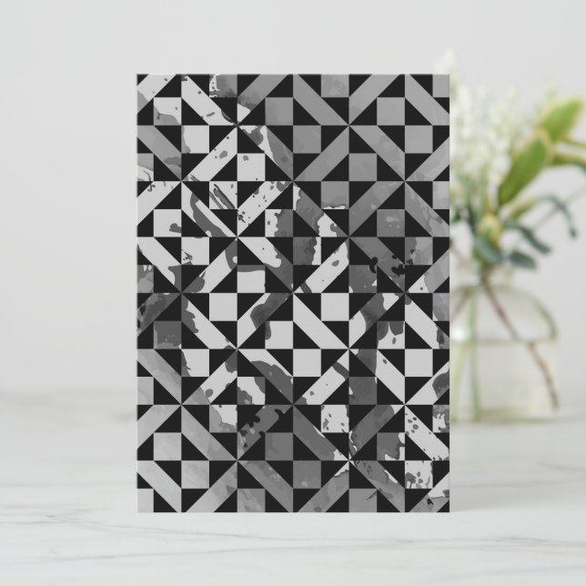 Tarjeta De Agradecimiento Motivos de acuarela 5 (Anverso de pie)