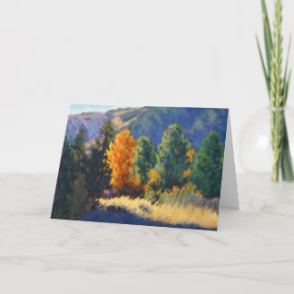 Tarjeta De Agradecimiento Mountain Serenity – Impressionistic Greeting Card