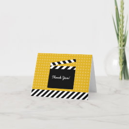 Tarjeta De Agradecimiento Movie Clapboard Thank You Card